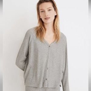Madewell Waffle Knit Button-Front Pajama Top Size XL
